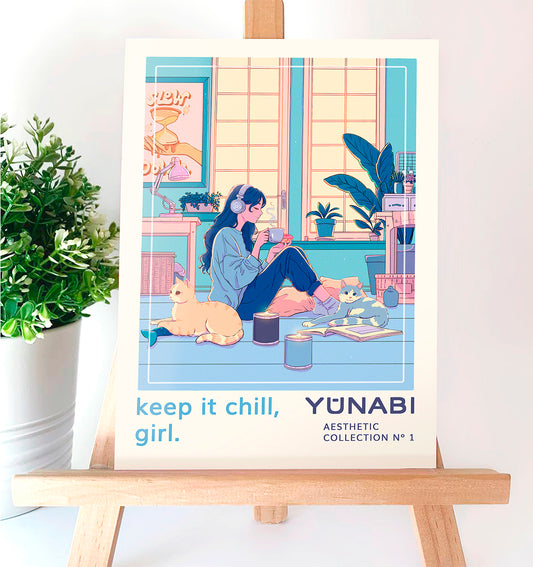 Printed Postcard - Keep It Chill, Girl.