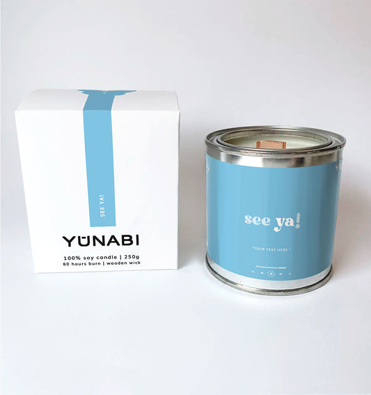 Personalised see ya 9 oz. Candle