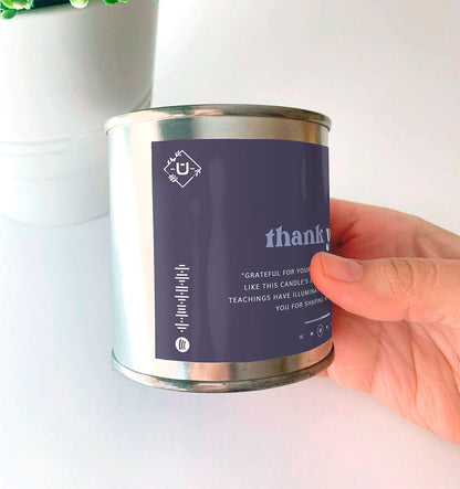 Personalised Thank You 9 oz. Candle