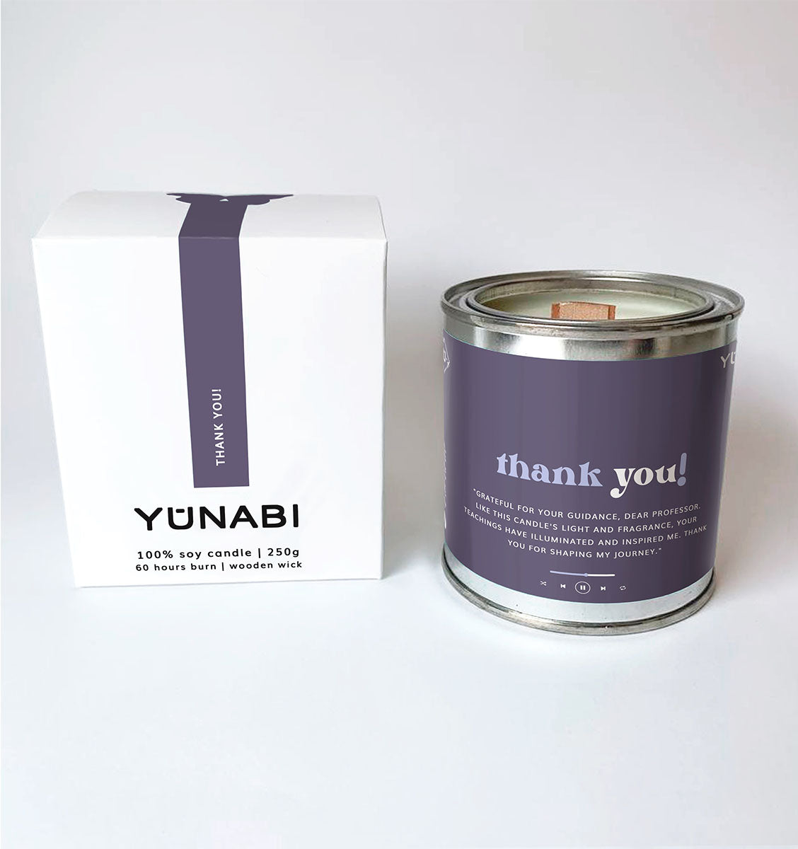 Personalised Thank You 9 oz. Candle